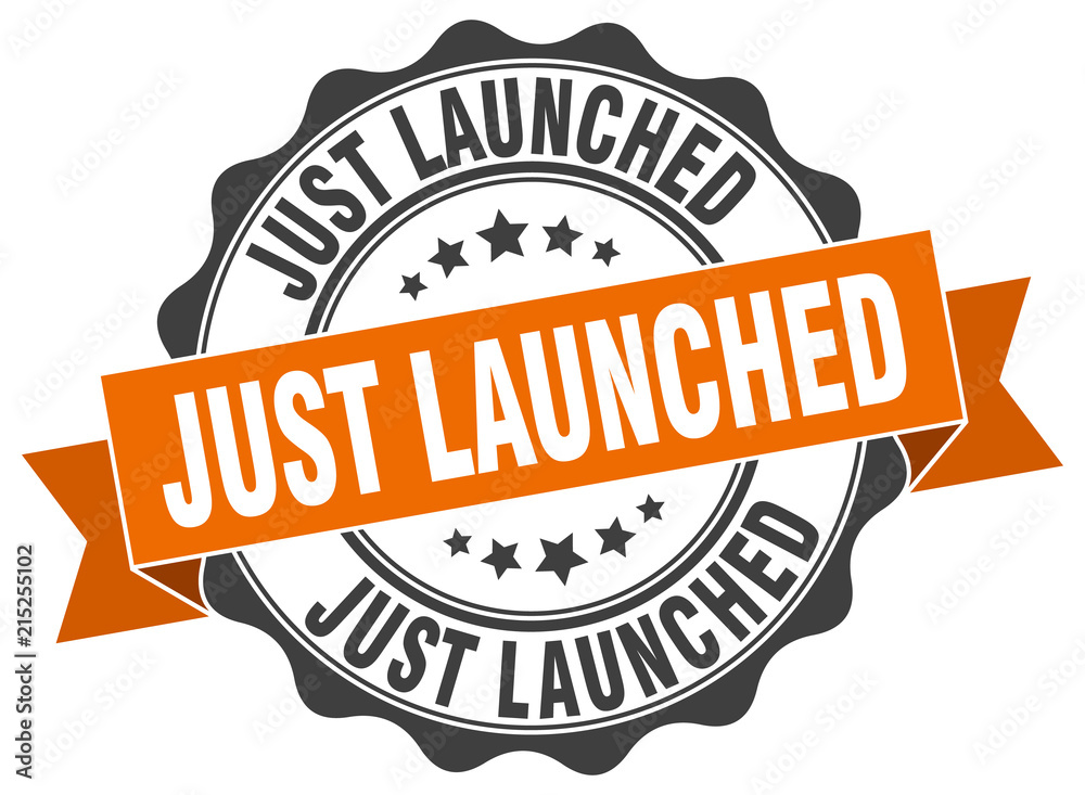 Fototapeta premium just launched stamp. sign. seal