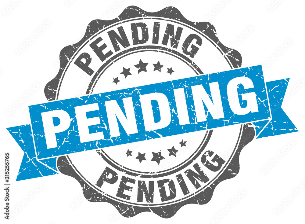 Obraz premium pending stamp. sign. seal