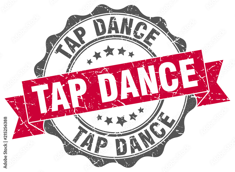 Fototapeta premium tap dance stamp. sign. seal