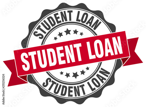 student loan stamp. sign. seal