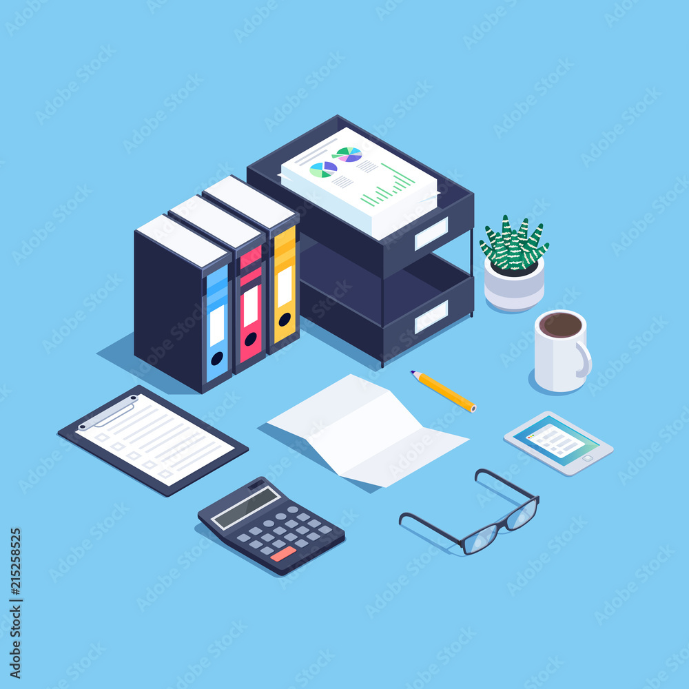 3d office workplace. 3d office workplace.
