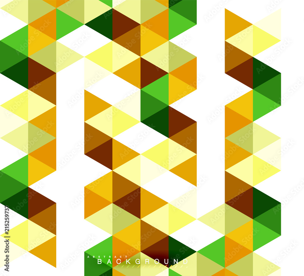 Multicolored triangles abstract background, mosaic tiles concept Multicolored triangles abstract background, mosaic tiles concept