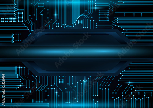 Abstract futuristic information technology and circuit board as background that can used for business presentation.