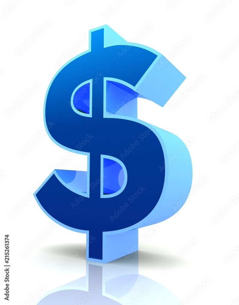 dollar sign concept 3d illustration dollar sign concept 3d illustration