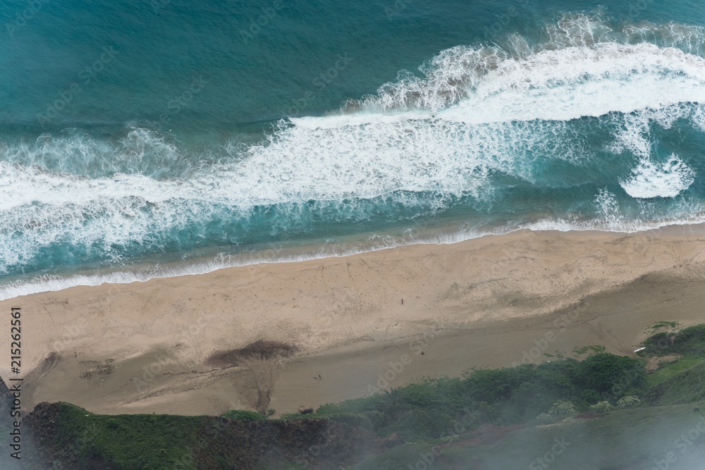 Sea waves crashing at coastline Sea waves crashing at coastline