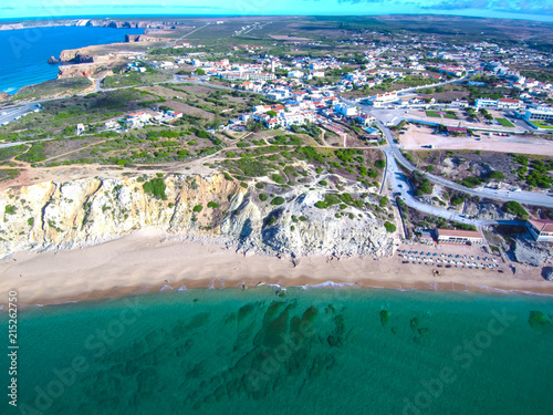 Sagres desde el aire.  Drone en Villa de Portugal en el Algarve  © VEOy.com