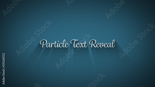 Particle Text Reveal