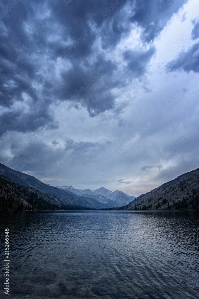Storm over a Lake