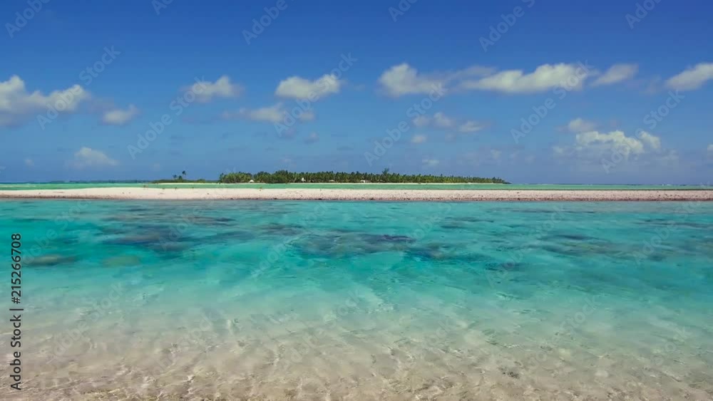 travel, seascape and nature concept - lagoon at tropical island beach in french polynesia travel, seascape and nature concept - lagoon at tropical island beach in french polynesia