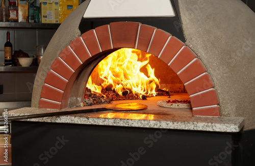 Italian wood-fired pizza oven