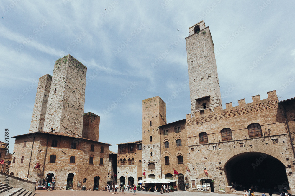 Towers and Architecture of San Gimignano, Italy