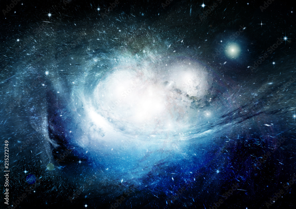 Obraz premium Stars, dust and gas nebula in a far galaxy