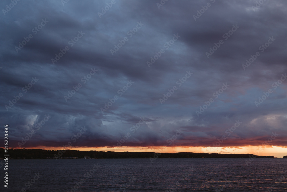 Sliver of Sunset over Lake Sliver of Sunset over Lake