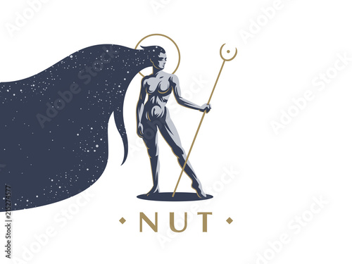 Egyptian goddess Nut.  photo