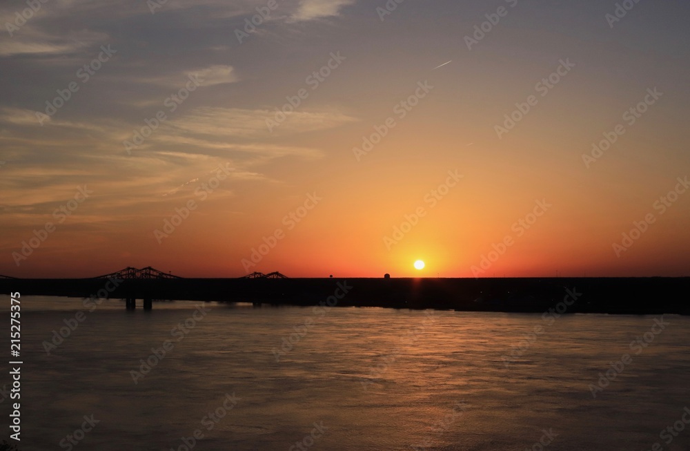 Sunset over the bridge - Astoria