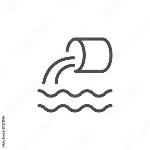 Wastewater line icon