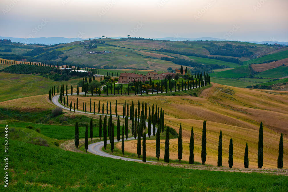 The most beautiful view in Tuscany Italy.