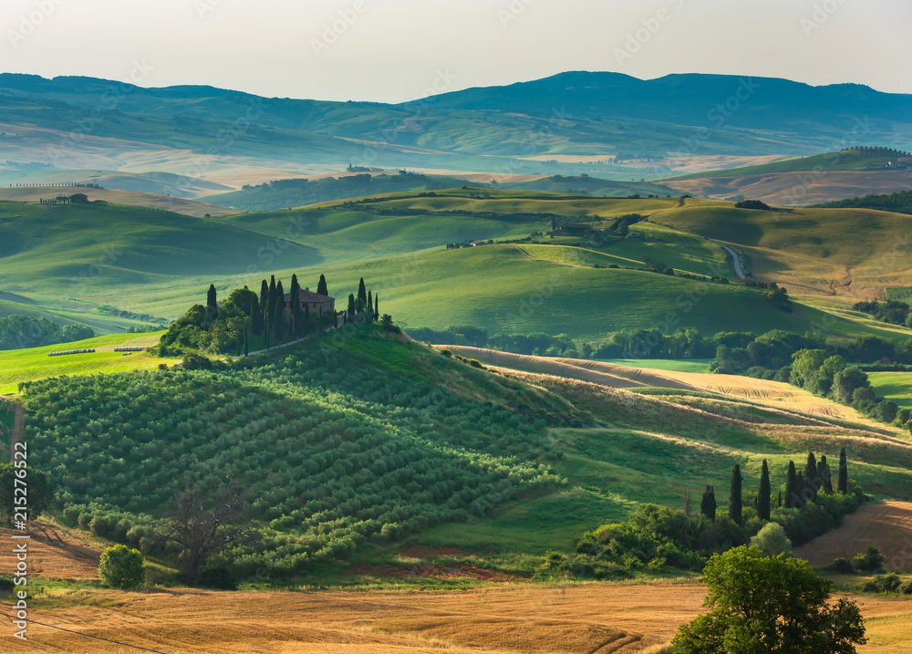 Obraz premium The most beautiful view in Tuscany Italy.