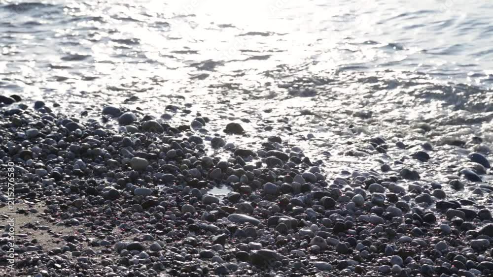 Sea coast and marine water background on sunny summer morning. Real time full hd video footage. Sea coast and marine water background on sunny summer morning. Real time full hd video footage.