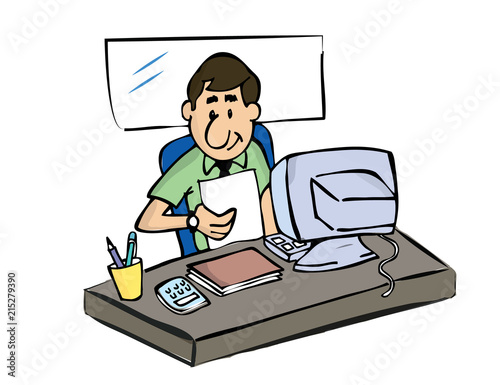 Trabajador oficina 