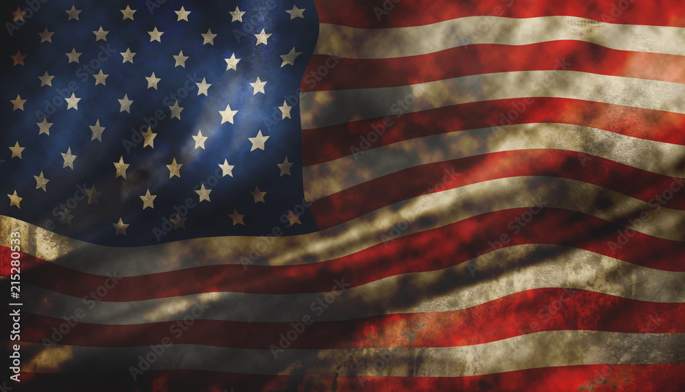 Grunge american flag texture background Stock Illustration | Adobe Stock