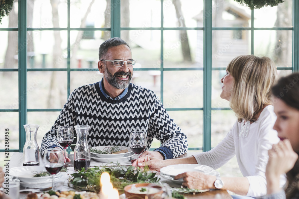 People Enjoying Dinner Party People Enjoying Dinner Party