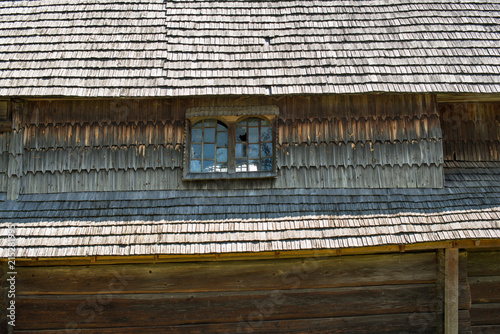 Ancient church in the Ukrainian Carpathians photo