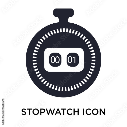 stopwatch icon on white background. Modern icons vector illustration. Trendy stopwatch icons