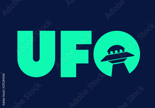 UFO illustration vector