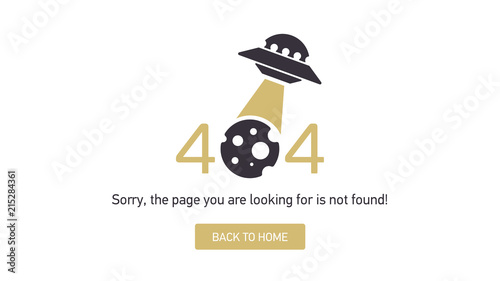 The concept of 404 error web page