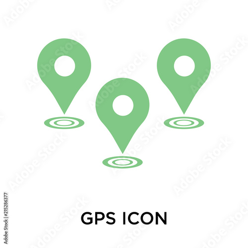gps icon isolated on white background. Simple and editable gps icons. Modern icon vector illustration.
