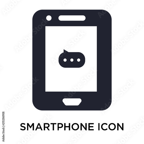 smartphone icon on white background. Modern icons vector illustration. Trendy smartphone icons
