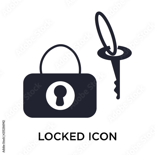 locked icon on white background. Modern icons vector illustration. Trendy locked icons