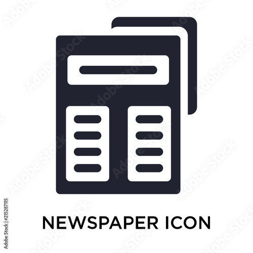 newspaper icon on white background. Modern icons vector illustration. Trendy newspaper icons