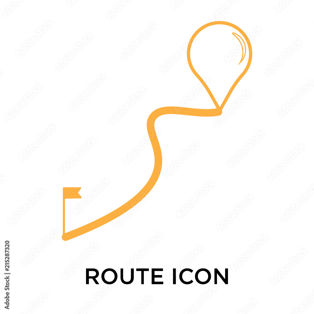 route icon isolated on white background. Simple and editable route icons. Modern icon vector illustration. route icon isolated on white background. Simple and editable route icons. Modern icon vector illustration.