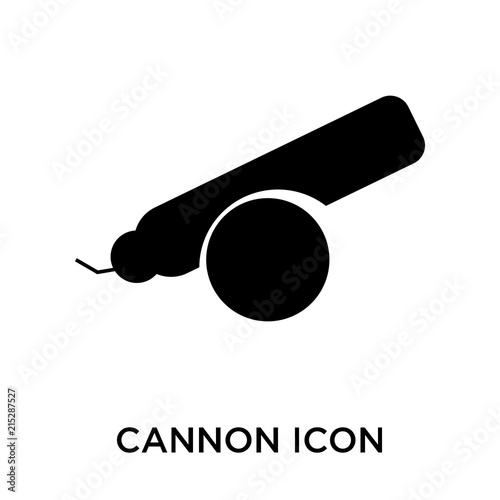 cannon icon isolated on white background. Simple and editable cannon icons. Modern icon vector illustration.