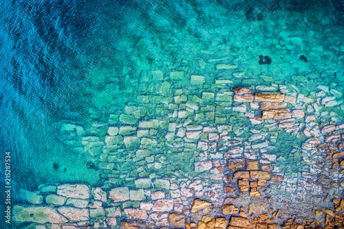 Photography Birdeye view of stones and rocks close to Watsons Bay