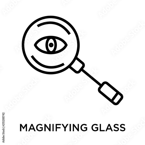 magnifying glass searcher icon on white background. Modern icons vector illustration. Trendy magnifying glass searcher icons