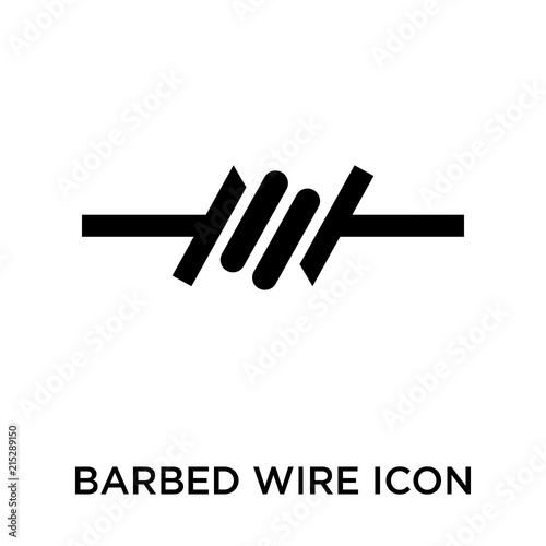 barbed wire icon isolated on white background. Simple and editable barbed wire icons. Modern icon vector illustration.