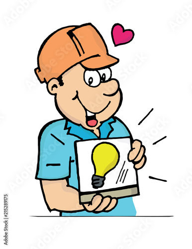 Trabajador pensamiento corazon 