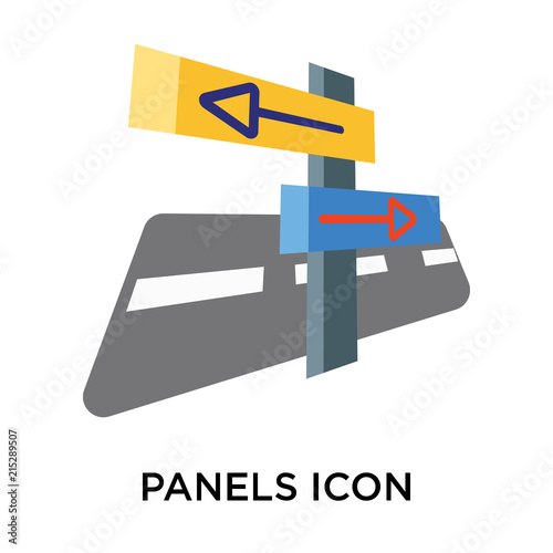 panels icon on white background. Modern icons vector illustration. Trendy panels icons