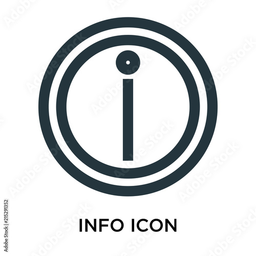 info icon isolated on white background. Modern and editable info icon. Simple icons vector illustration.