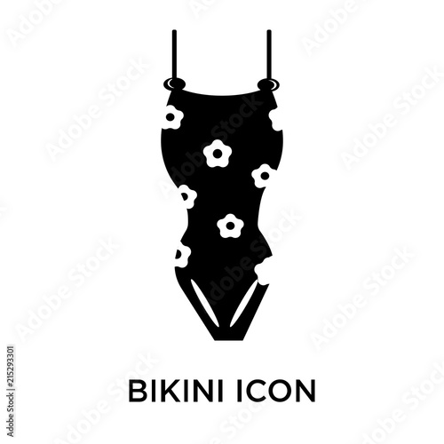 bikini icon isolated on white background. Simple and editable bikini icons. Modern icon vector illustration.