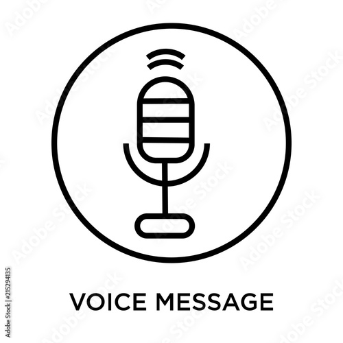 voice message microphone button icon isolated on white background. Simple and editable voice message microphone button icons. Modern icon vector illustration.