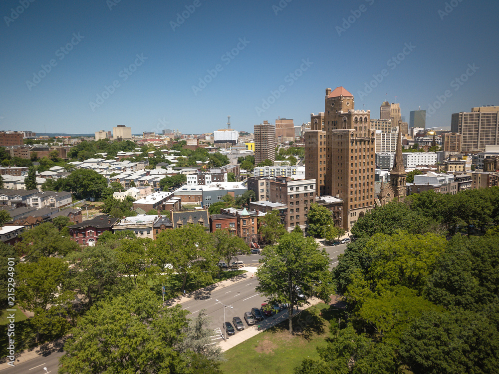 Aerial of Newark New Jersey