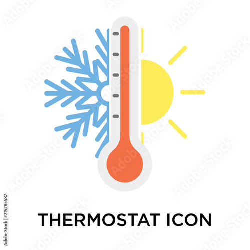 thermostat icons isolated on white background. Modern and editable thermostat icon. Simple icon vector illustration.