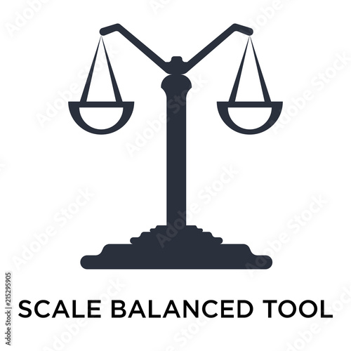 scale balanced tool icon isolated on white background. Simple and editable scale balanced tool icons. Modern icon vector illustration.