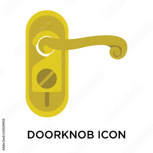 doorknob icons isolated on white background. Modern and editable doorknob icon. Simple icon vector illustration.