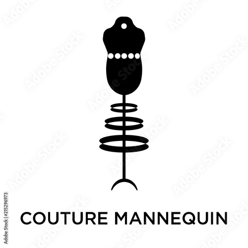 couture mannequin icon isolated on white background. Simple and editable couture mannequin icons. Modern icon vector illustration.