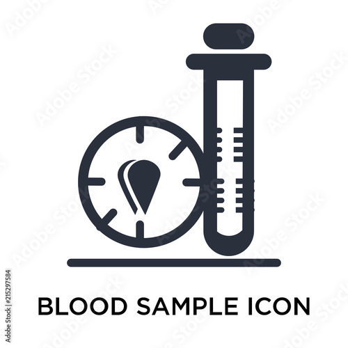 blood sample icon isolated on white background. Simple and editable blood sample icons. Modern icon vector illustration.
